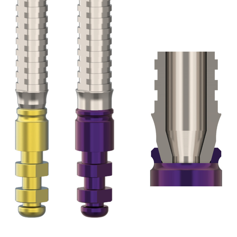 Renovación de los pilares provisionales diseñados para una mejor transición a las diferentes prótesis definitivas.